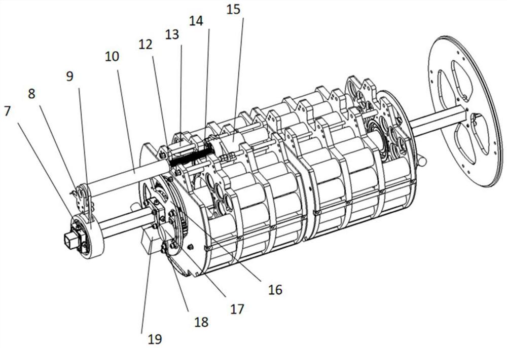 An underwater glider attitude adjustment mechanism with full-angle pitch angle adjustment