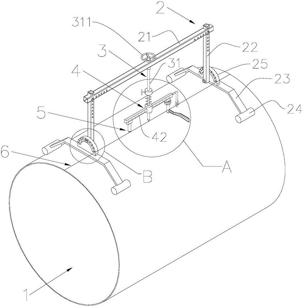 Pipeline cutting and holing fixture and holing process