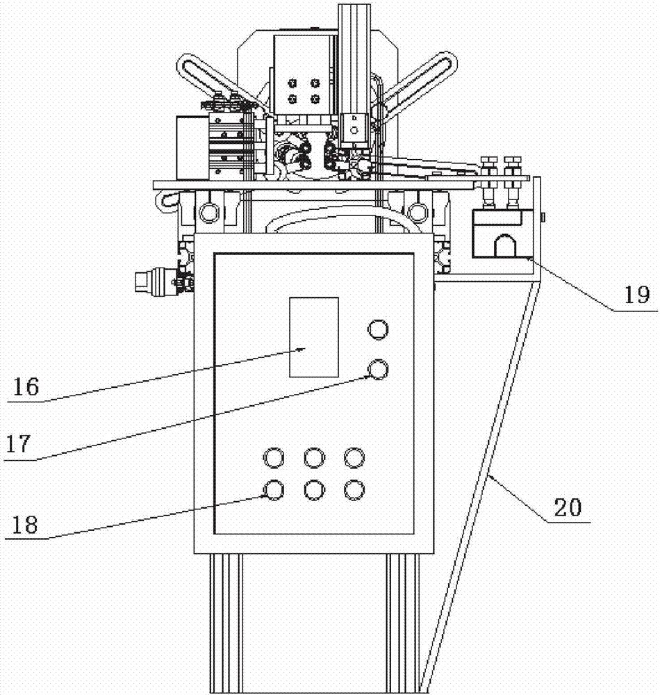 Aluminum profile tapping machine