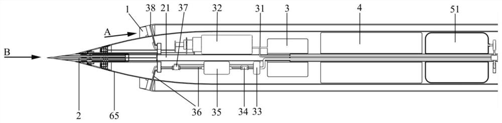 Air and water stamping combined cross-medium anti-ship and anti-submarine missile