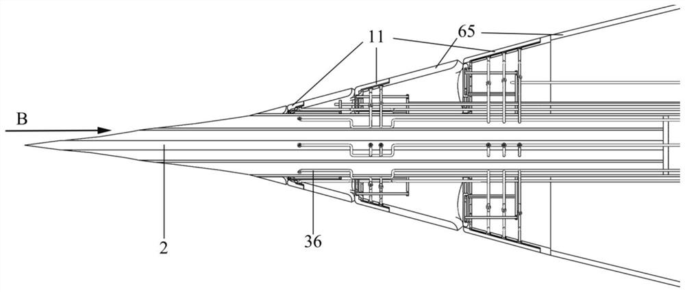 Air and water stamping combined cross-medium anti-ship and anti-submarine missile