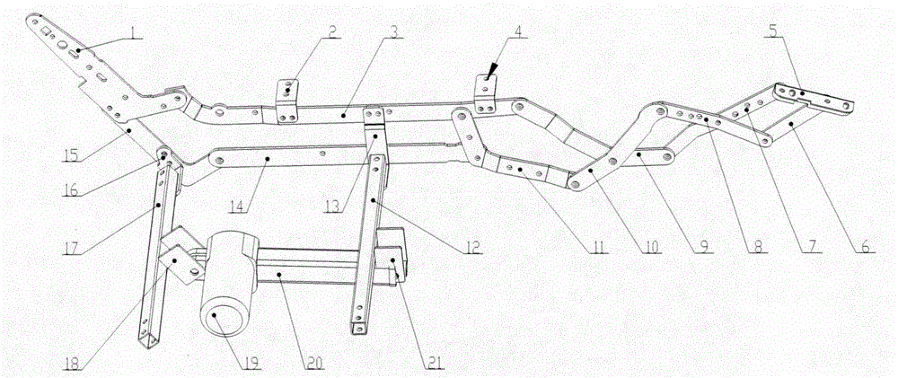 Automatic sofa stretching device