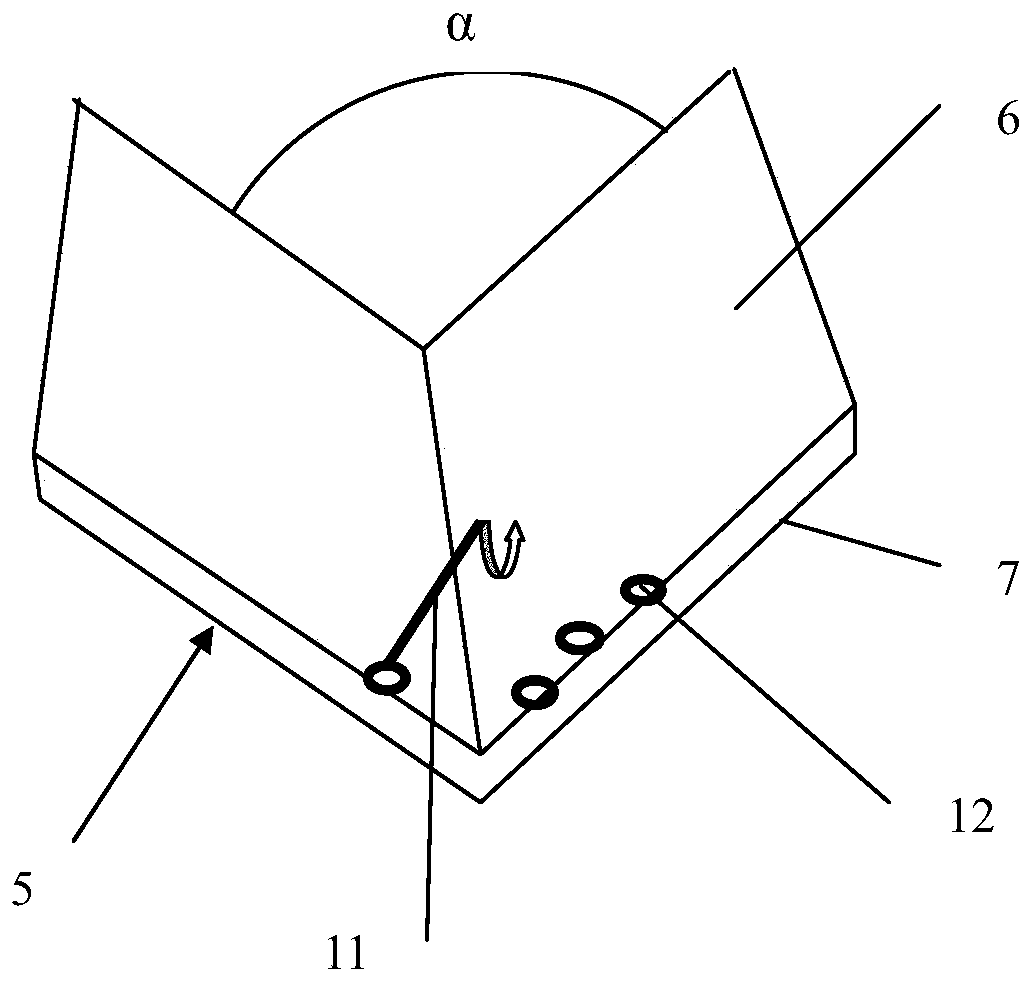 Assembled angle-adjustable folded-plate-shaped photovoltaic module and photovoltaic system thereof