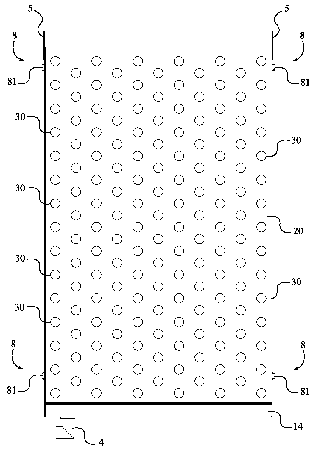 Vertical aeroponic plant growing enclosure with support structure