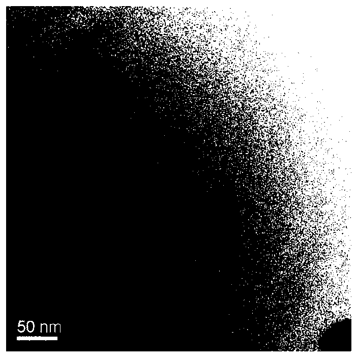 Satellite-like UCGM nanocomposite material and preparation method thereof