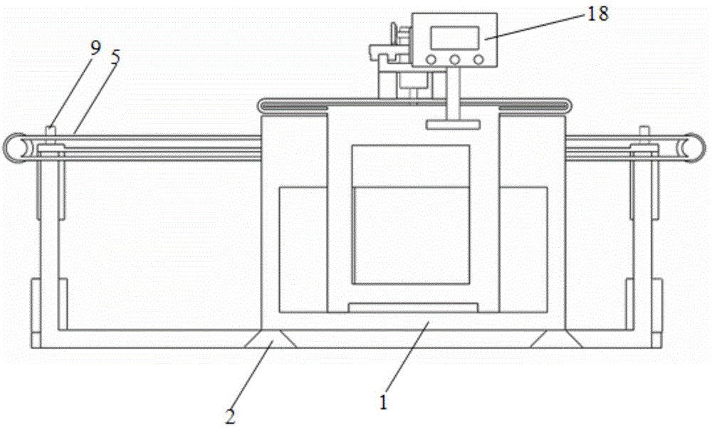 Automatic feeding type glass abnormally-shaped edge grinding mechanism