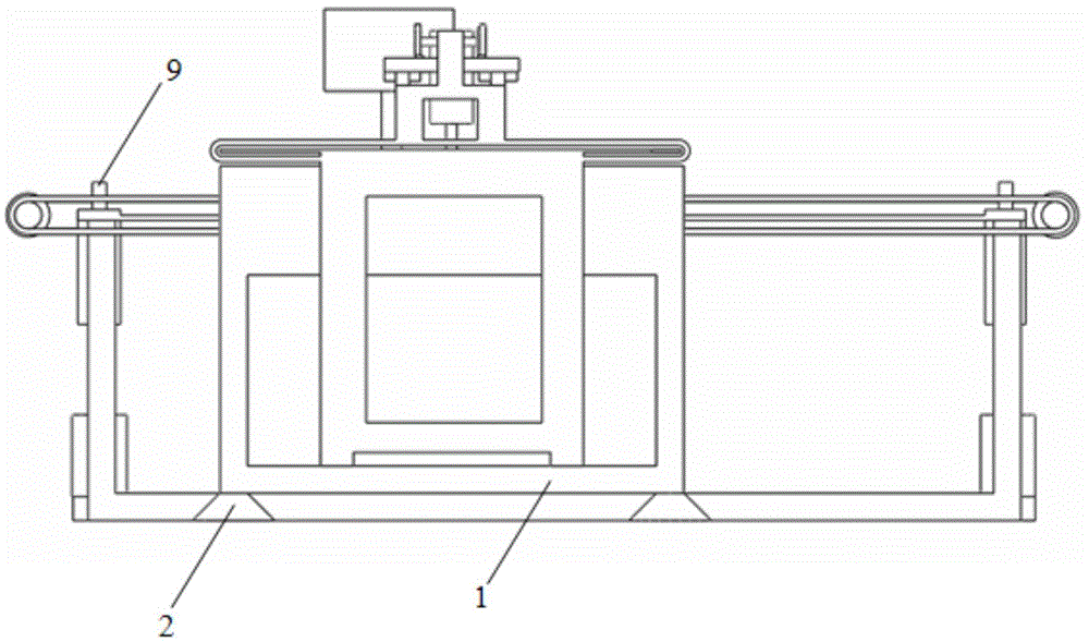 Automatic feeding type glass abnormally-shaped edge grinding mechanism