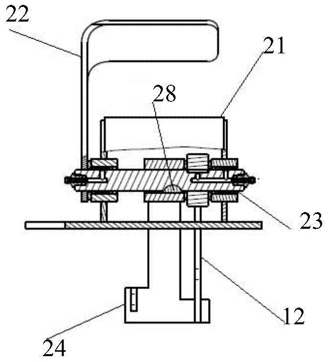 Accelerator control device with hand and foot linkage