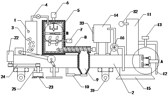 Pavement crack sealing device for road construction