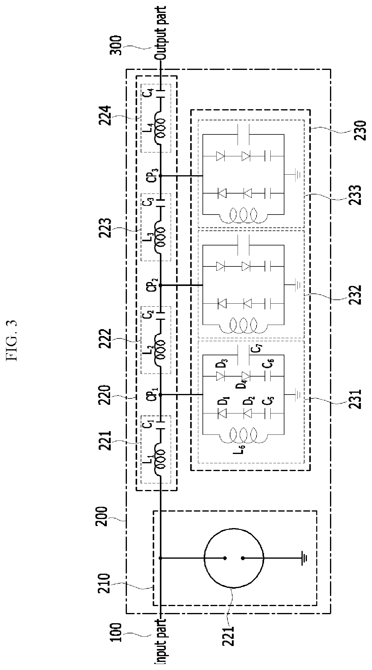 Band antenna emp filter apparatus having hemp protection capability