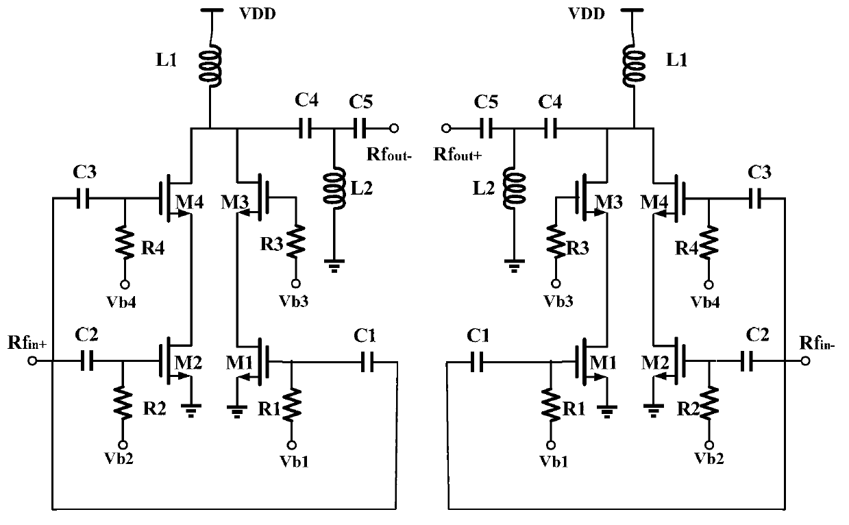 Radio frequency power amplifier with high linearity and high efficiency