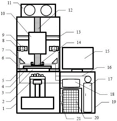 Integrated total internal reflecting microfluidic chip detection all-in-one machine