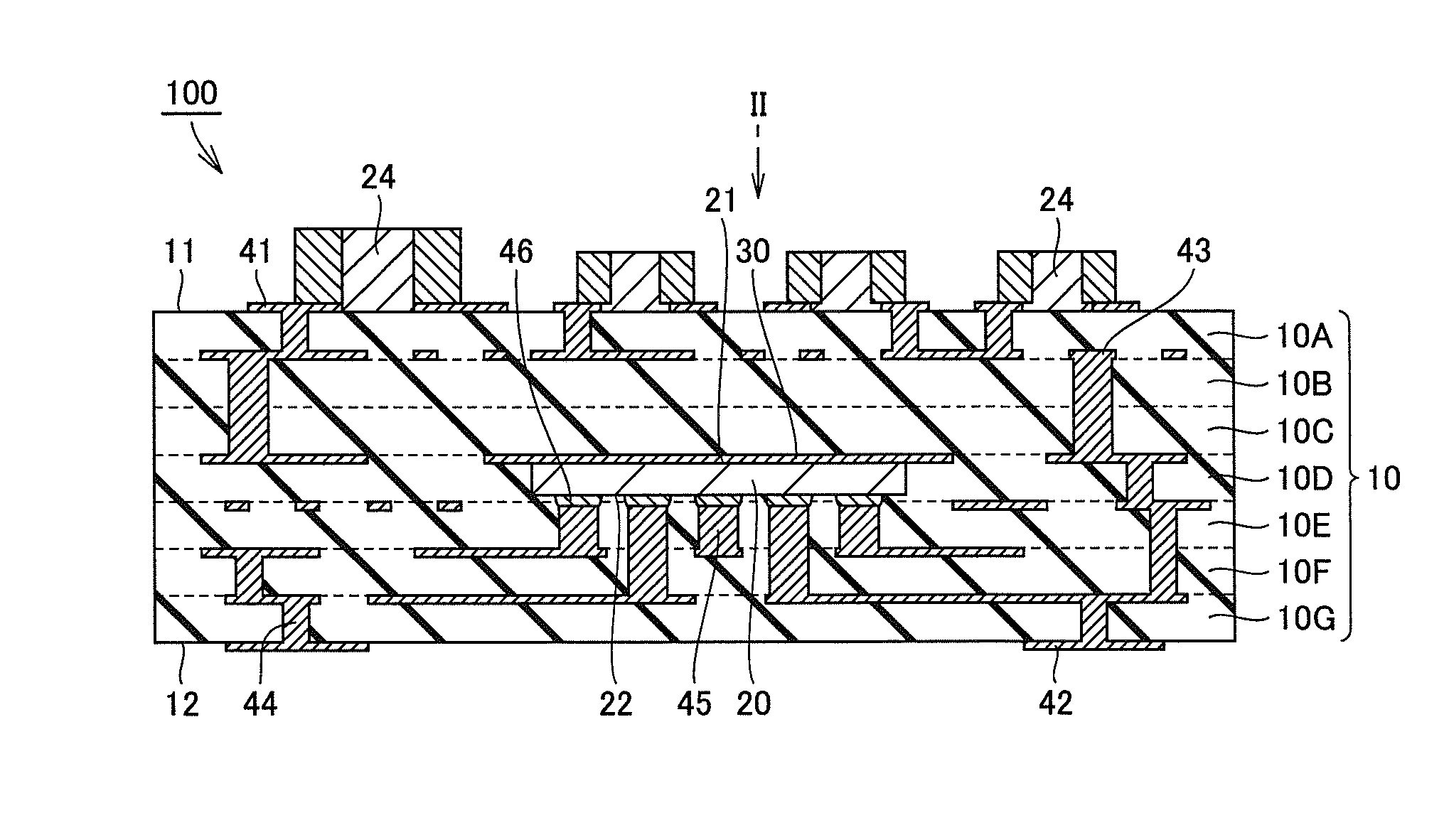 Electric element-embedded multilayer substrate and method for manufacturing the same