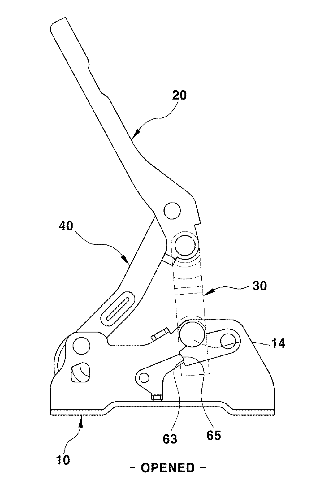 Passive hood hinge for vehicle