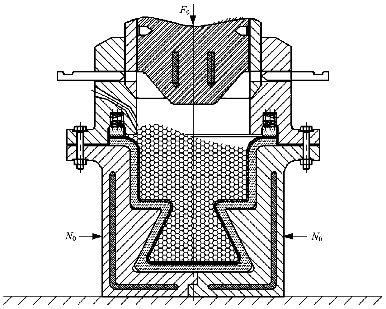 Device and method for preparing carbon fiber/aramid hybrid fiber composite material