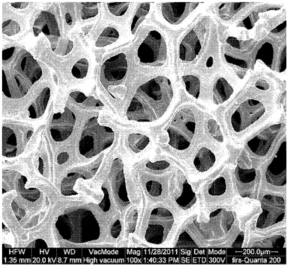 Three-dimensional porous silicon-based composite negative electrode material of lithium ion cell and preparation method thereof