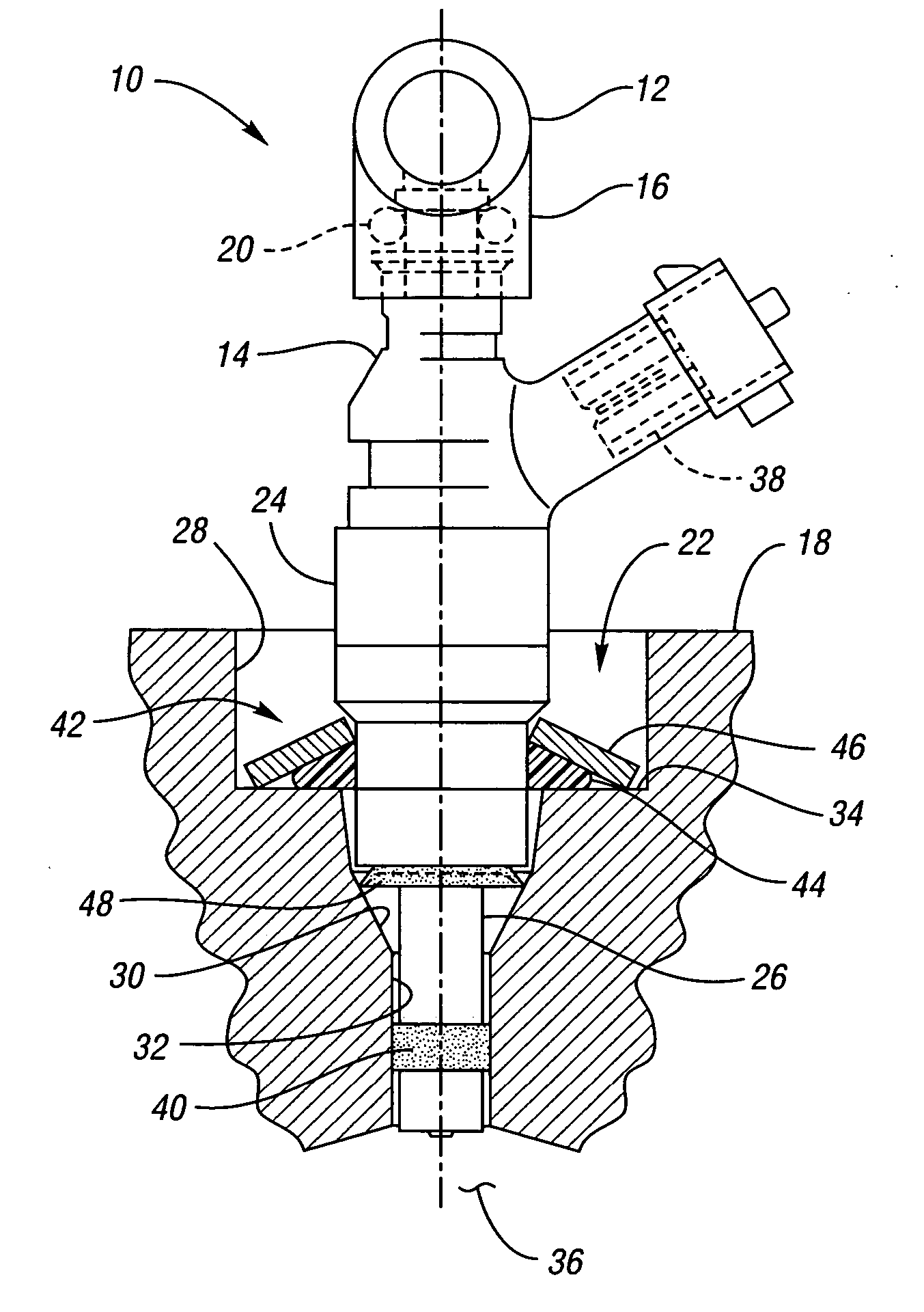 Fuel injector isolation seat