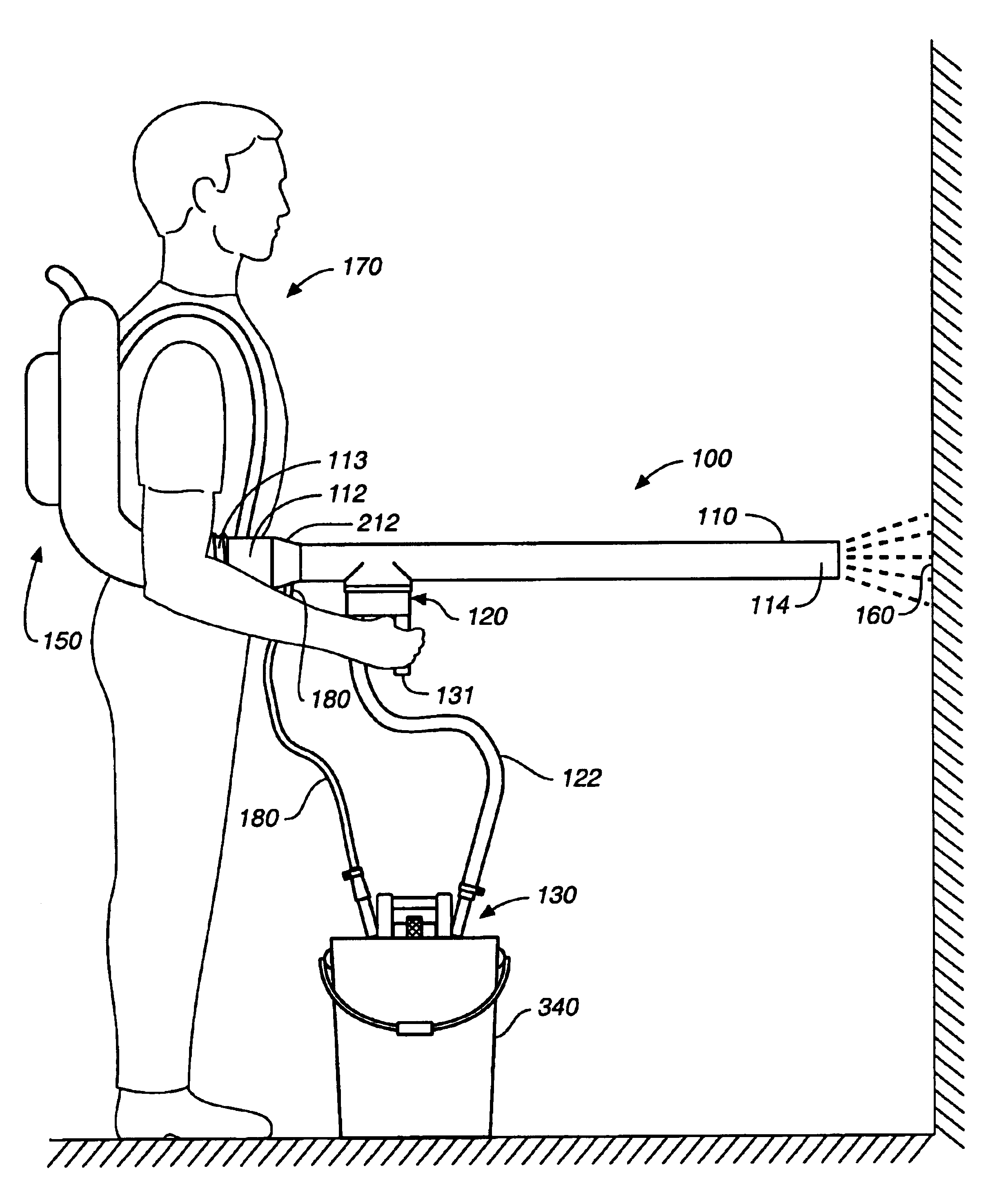 Particulate blaster assembly and aspirator