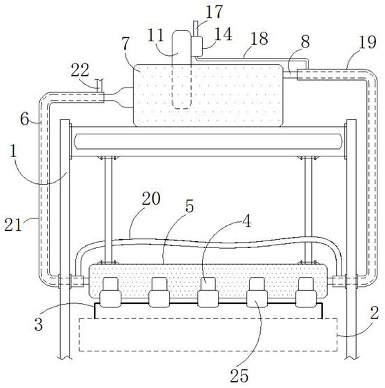 Surface sizing system special for corrugated paper composite processing