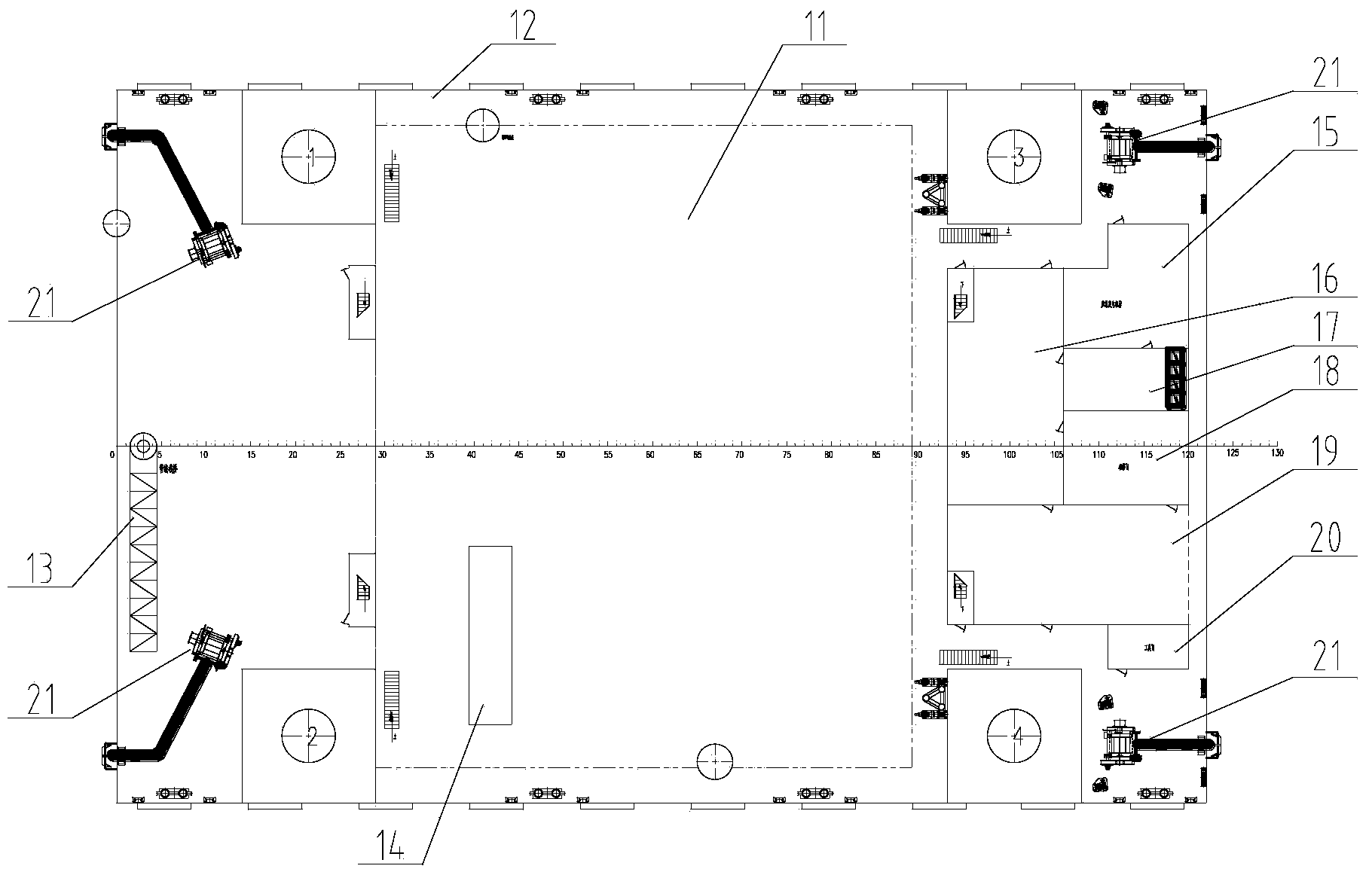 Self-installation oil production platform