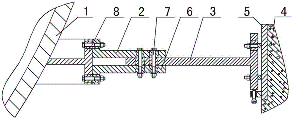 A radial support device for seismic protection of a large-scale high-stability target chamber