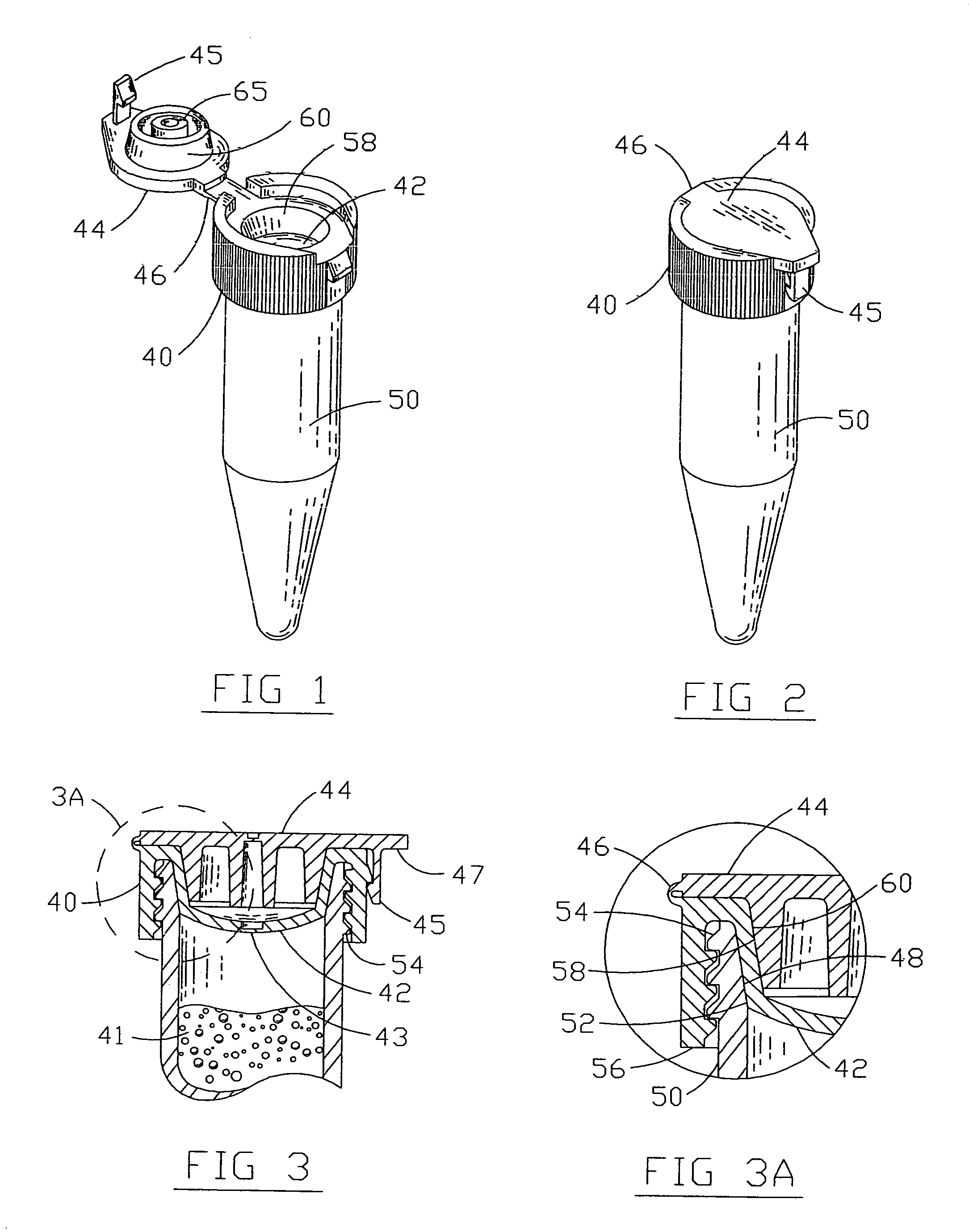 Closure device for containers