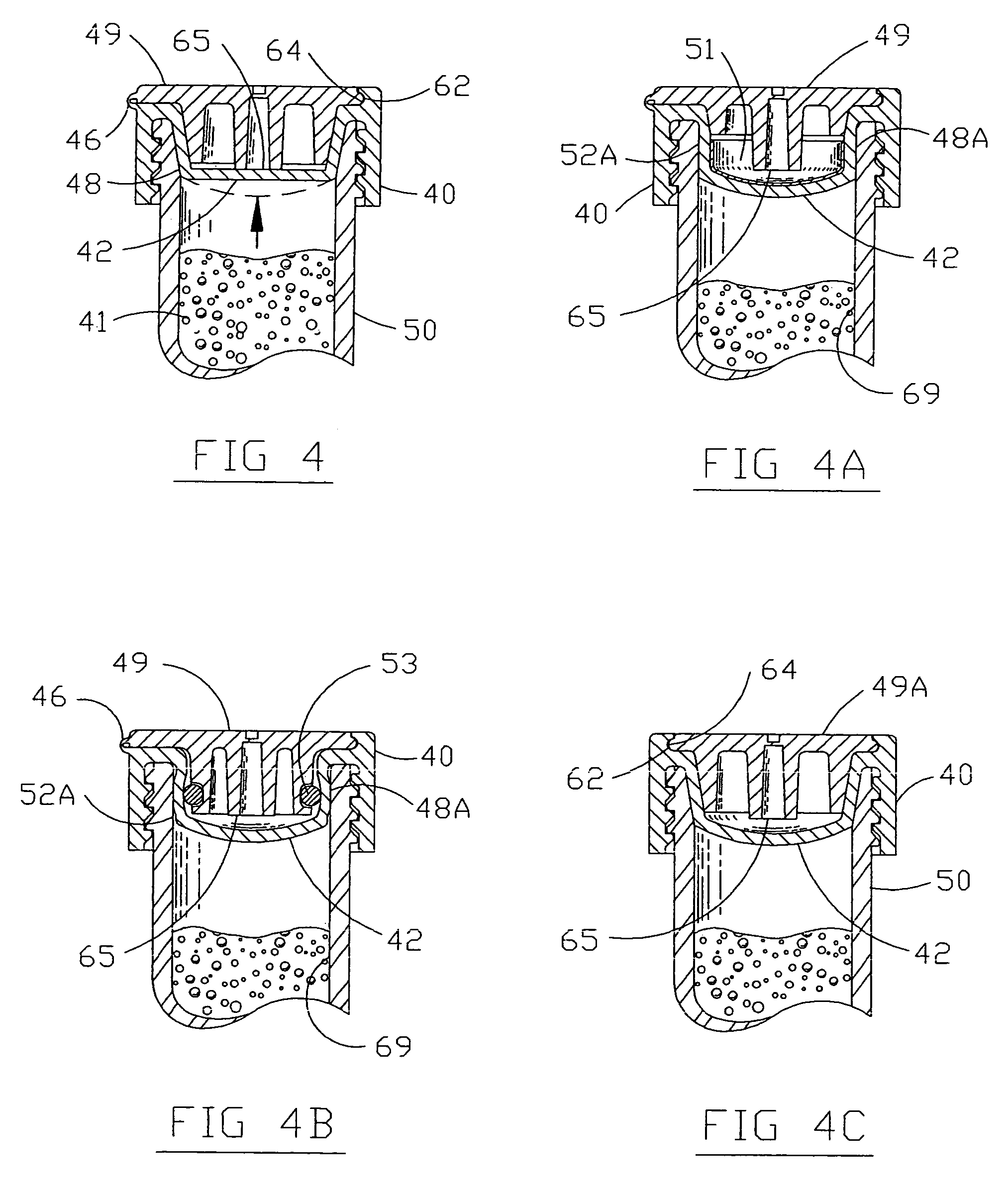 Closure device for containers