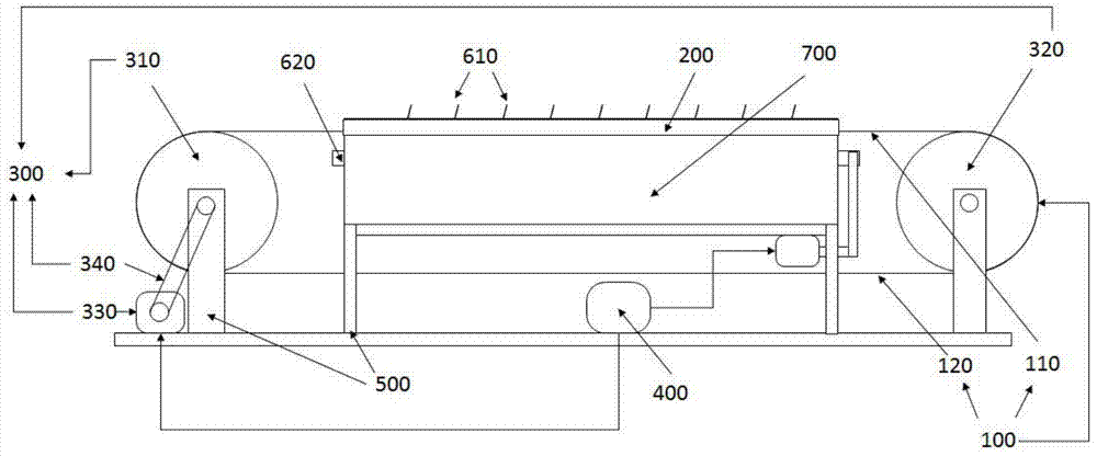 Synchronous circulation type spiral sealing belt device for electrostatic spinning