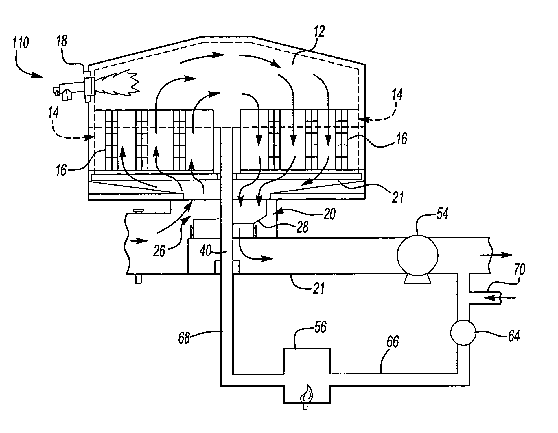 Online bakeout of regenerative oxidizers