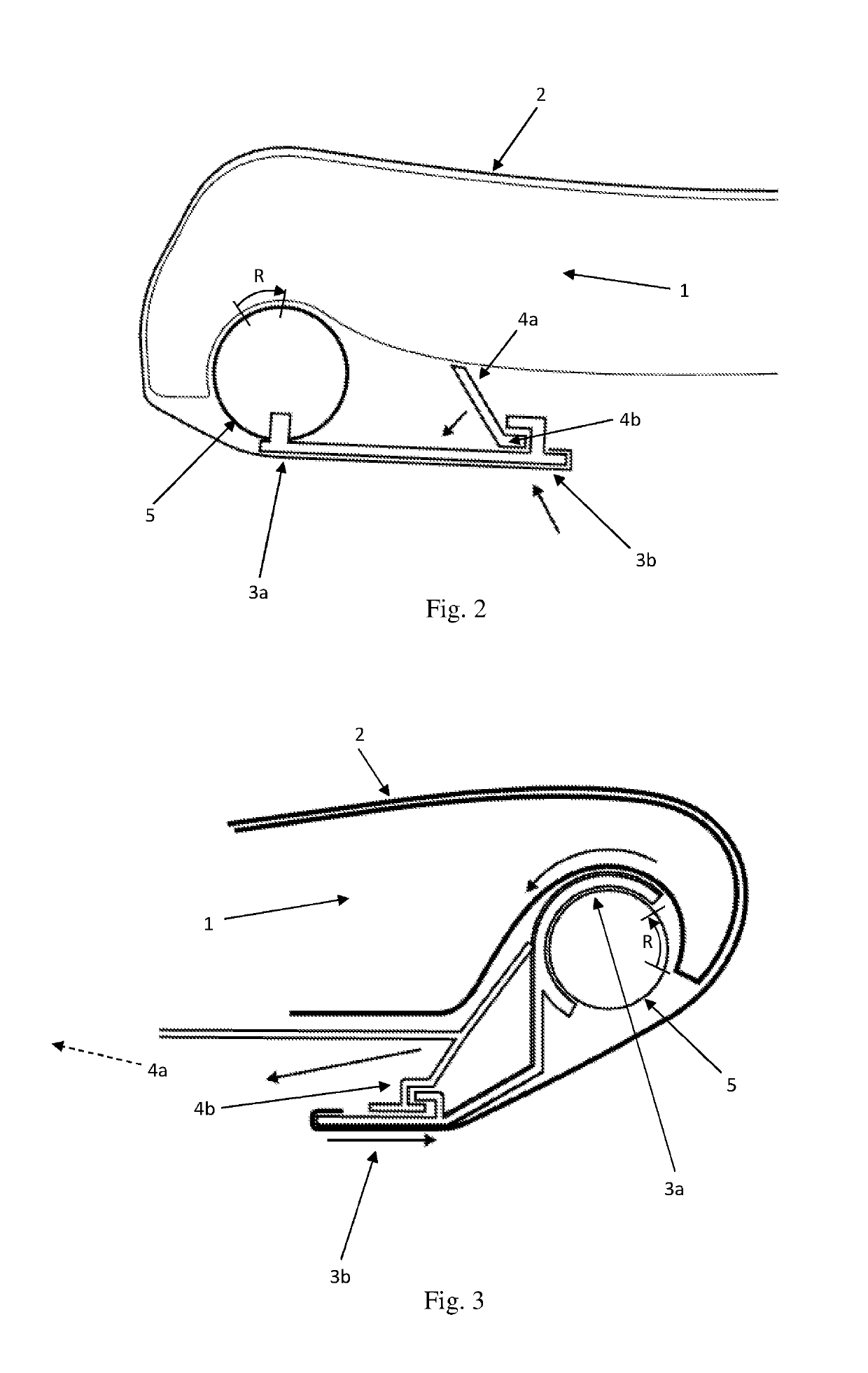 Device for reduction of vertical peak acceleration