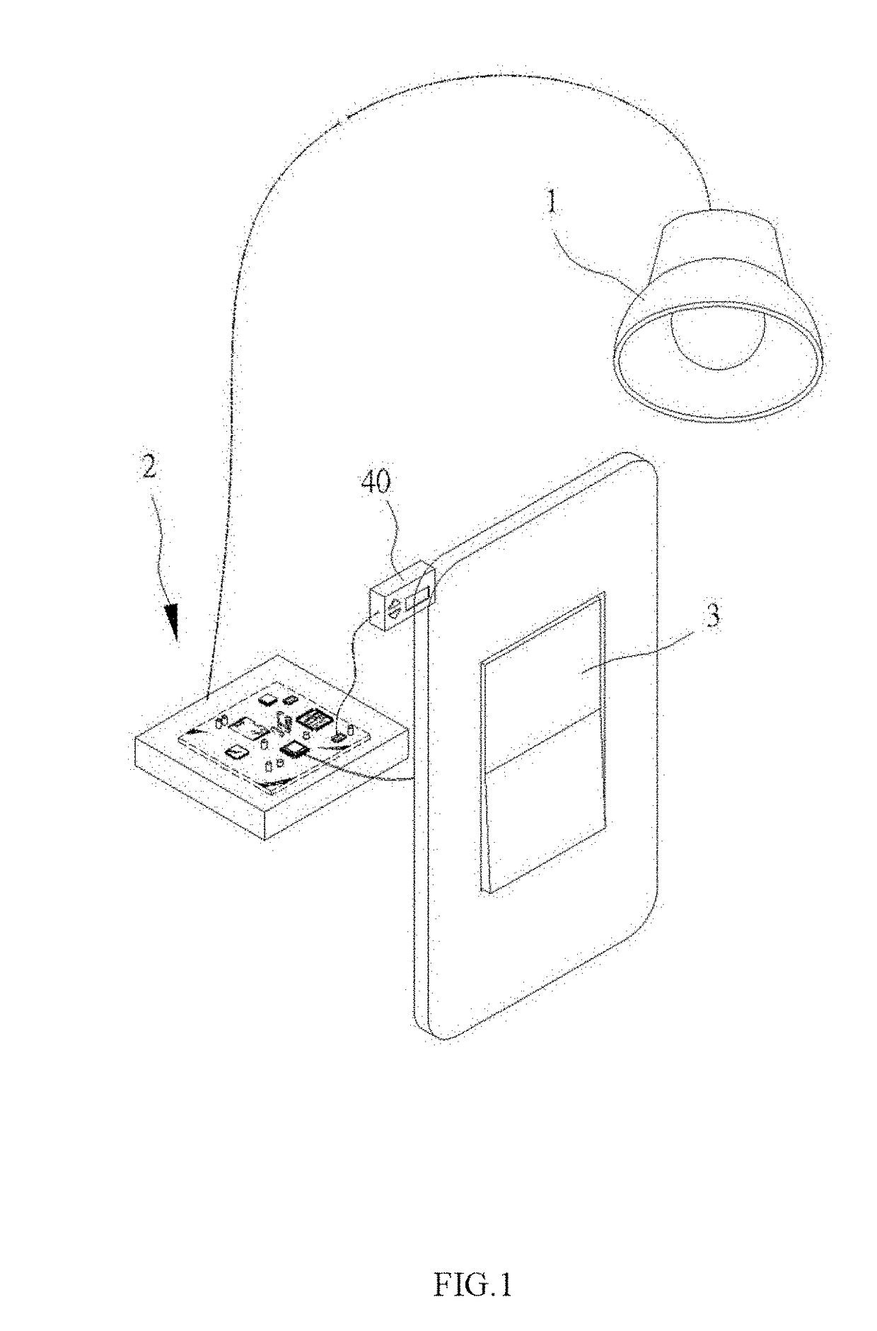 Control set for adjusting light source