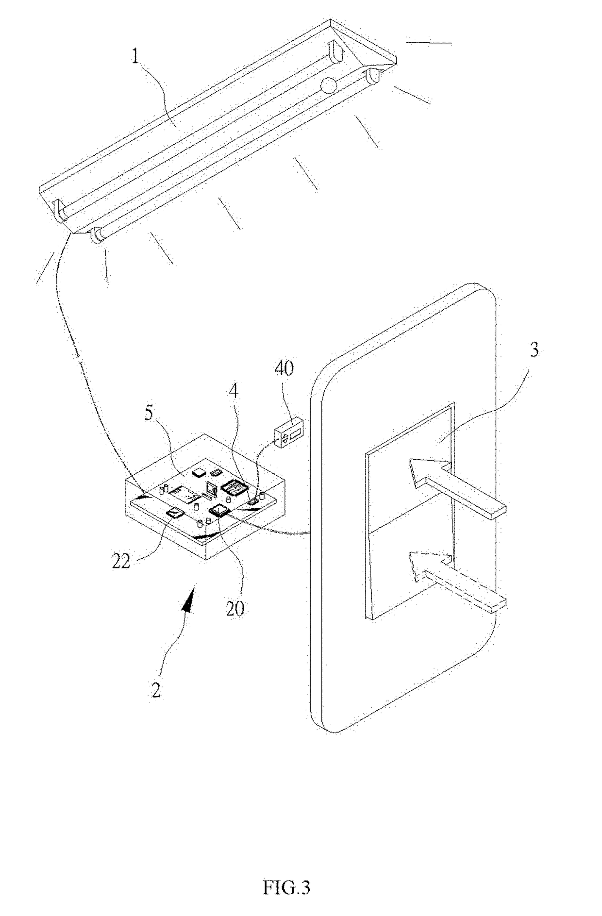 Control set for adjusting light source