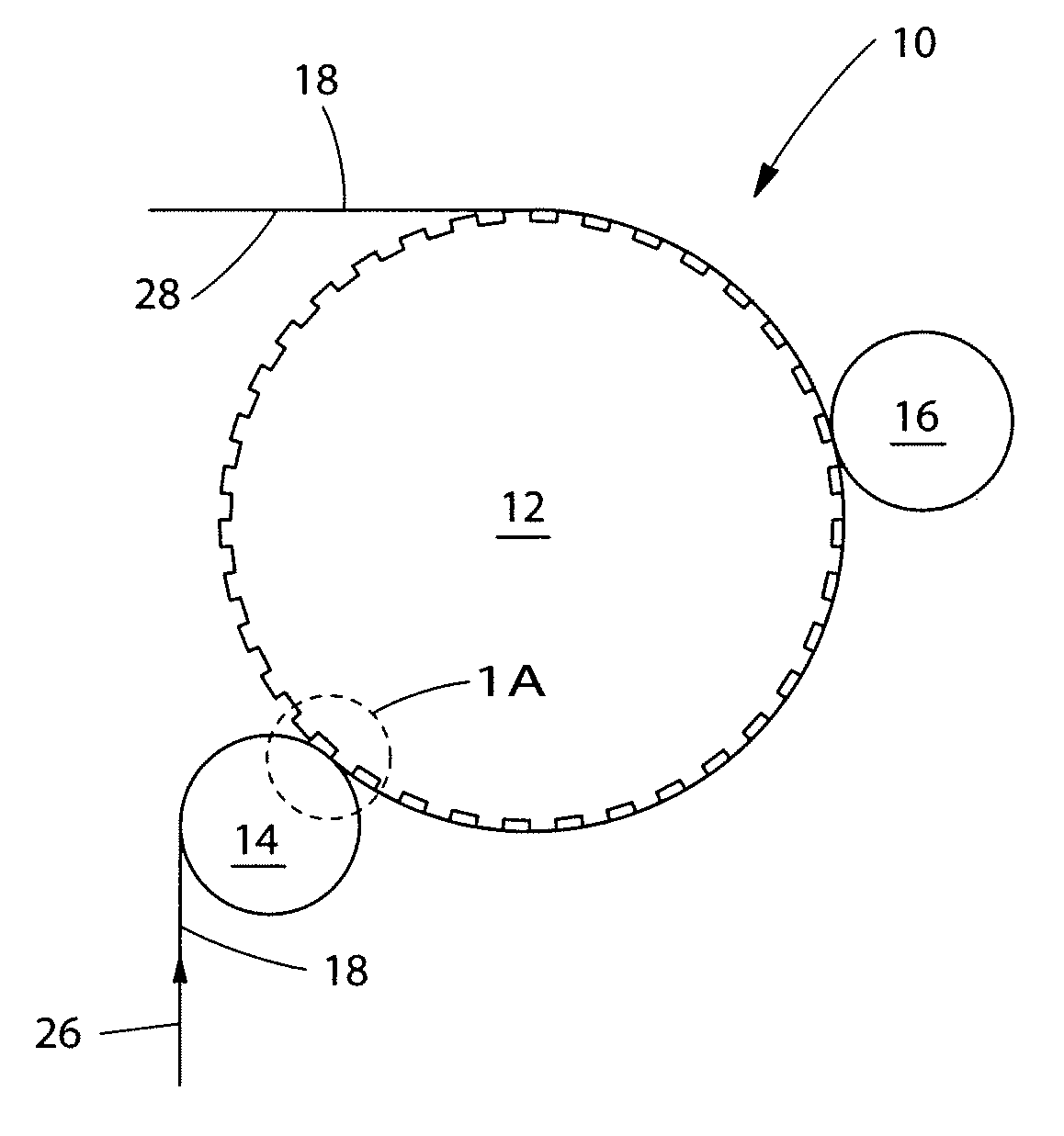 Extended nip embossing process