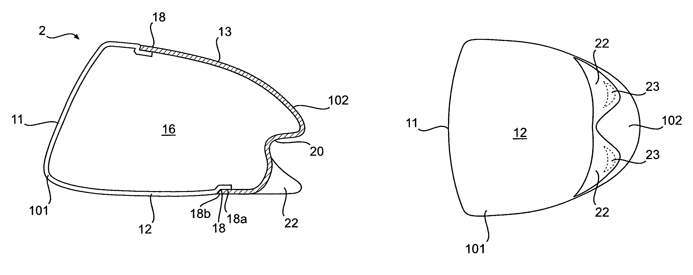 Golf club head with concave insert