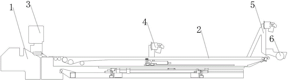 Automatic tread feeding device