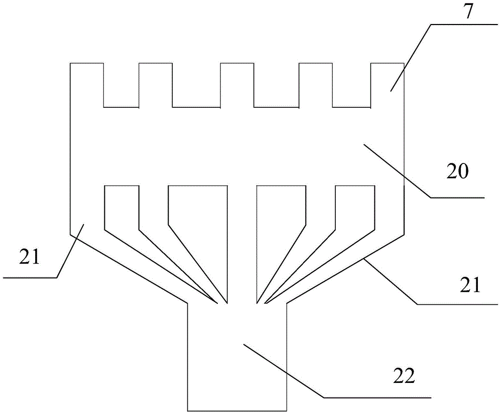 Initial rainwater overflowing grille with vacuum suction and slag removal functions