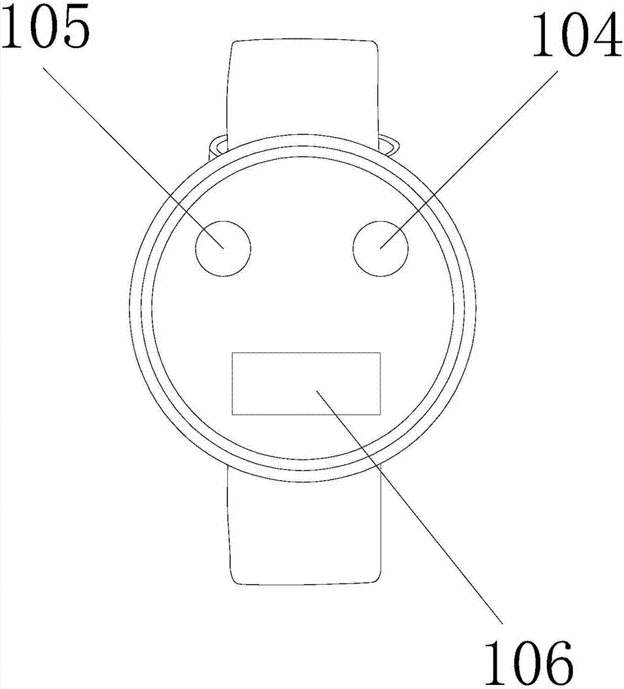 Medical alarm bell device with movable wrist strap