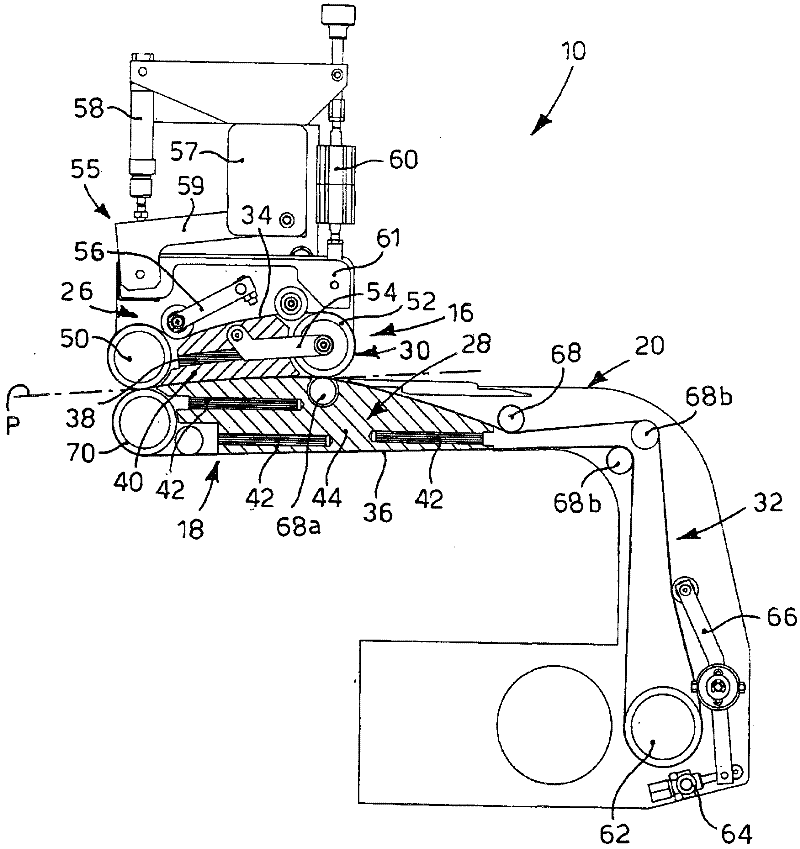 Machine to join or tape a fabric