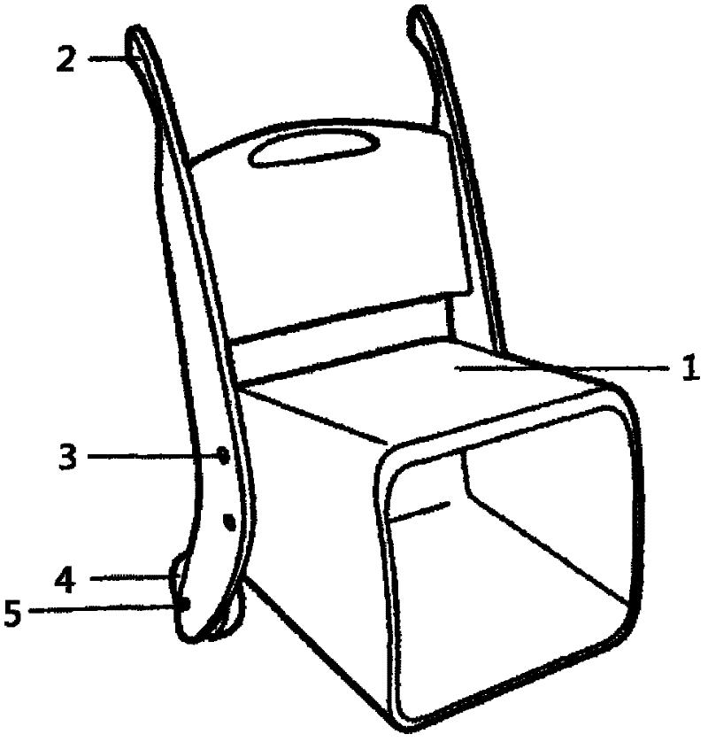 Children chair with carrier vehicle function