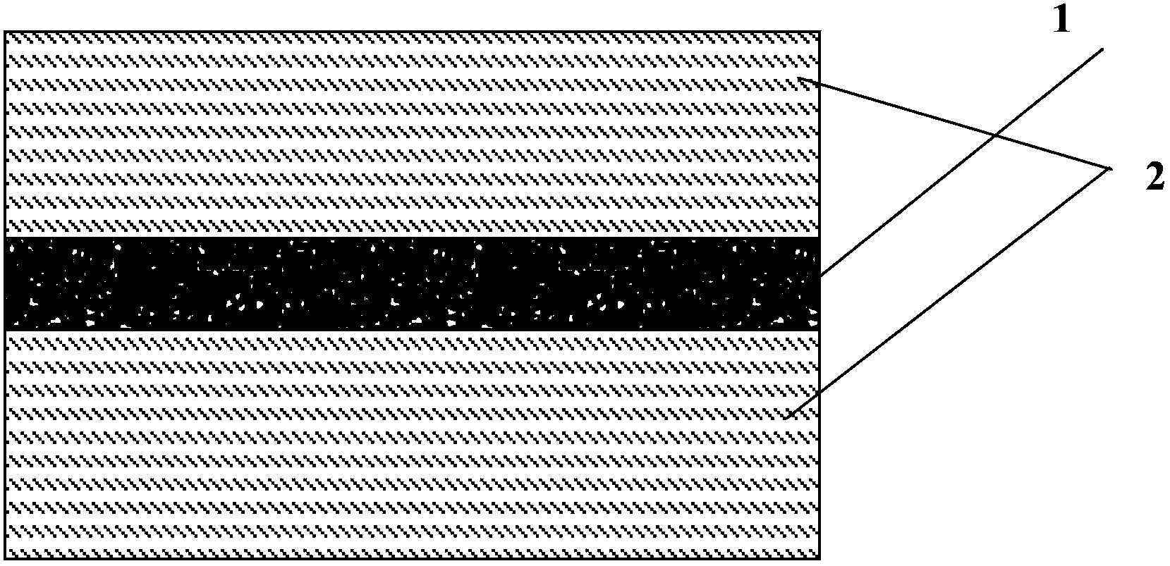 Preparation method for carbon nano tube/ oxidized grapheme/ nanometer Fe3O4 sandwich hybrid wave absorbing thin films