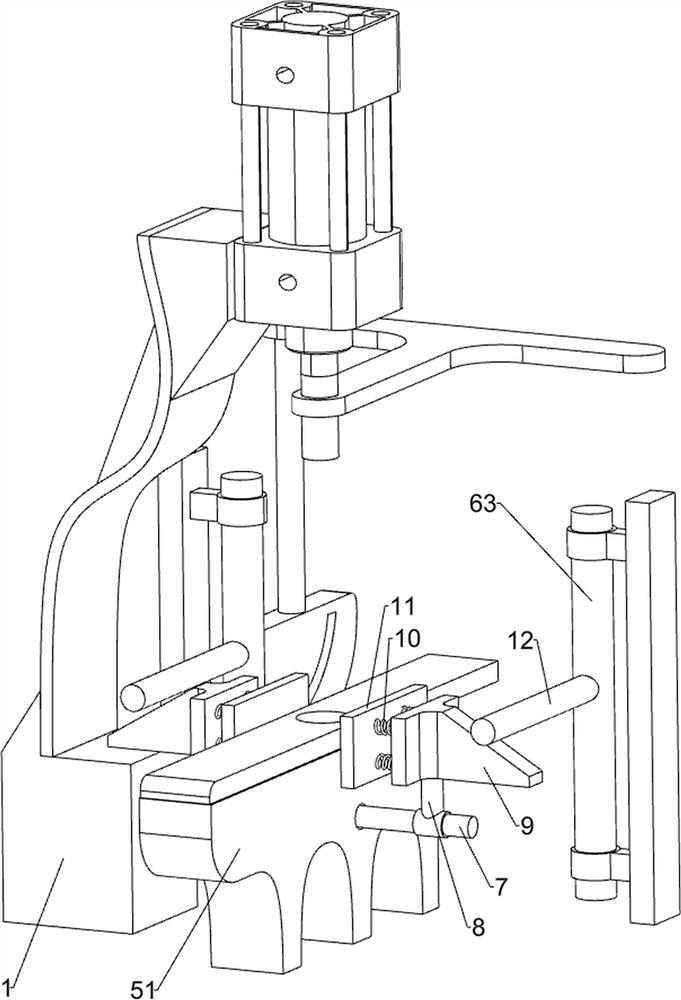 Through hole forming equipment for PCB fixing base