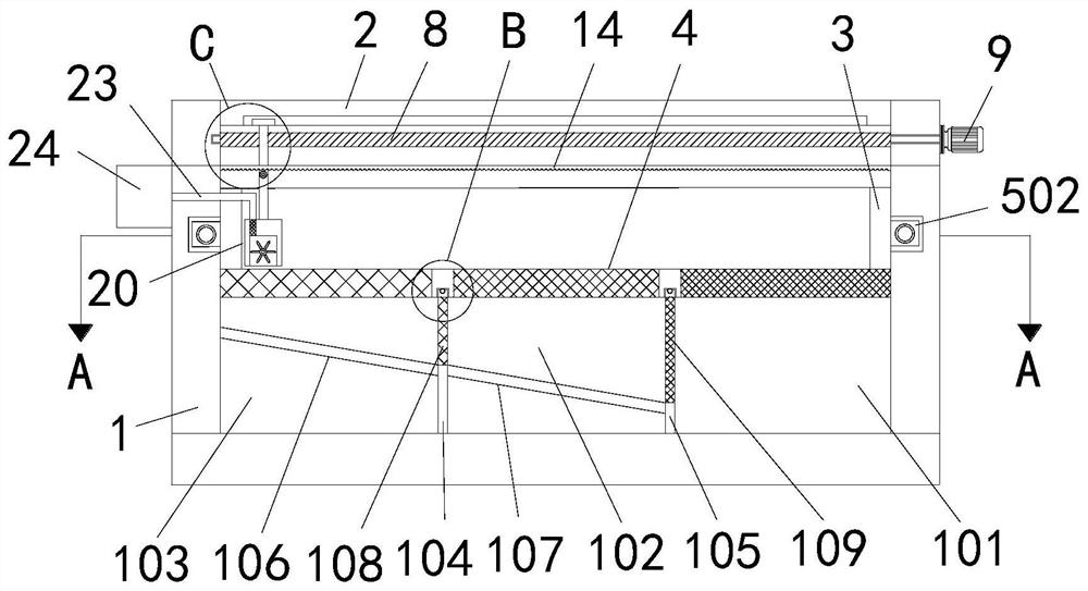 Multifunctional screening and dust removing device for modified plastic granulation