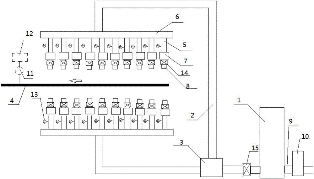 Cooling device for rolling mill