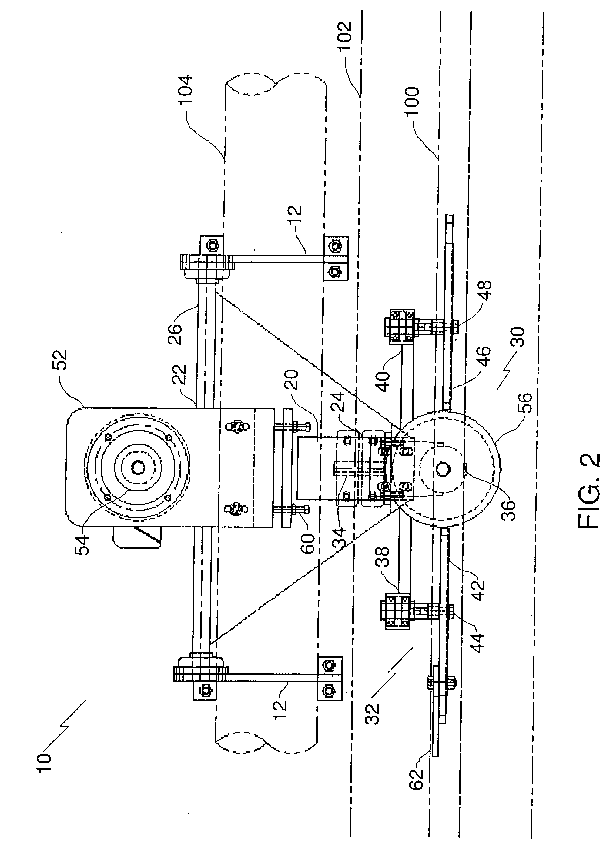 Rail grooming machine and method of use