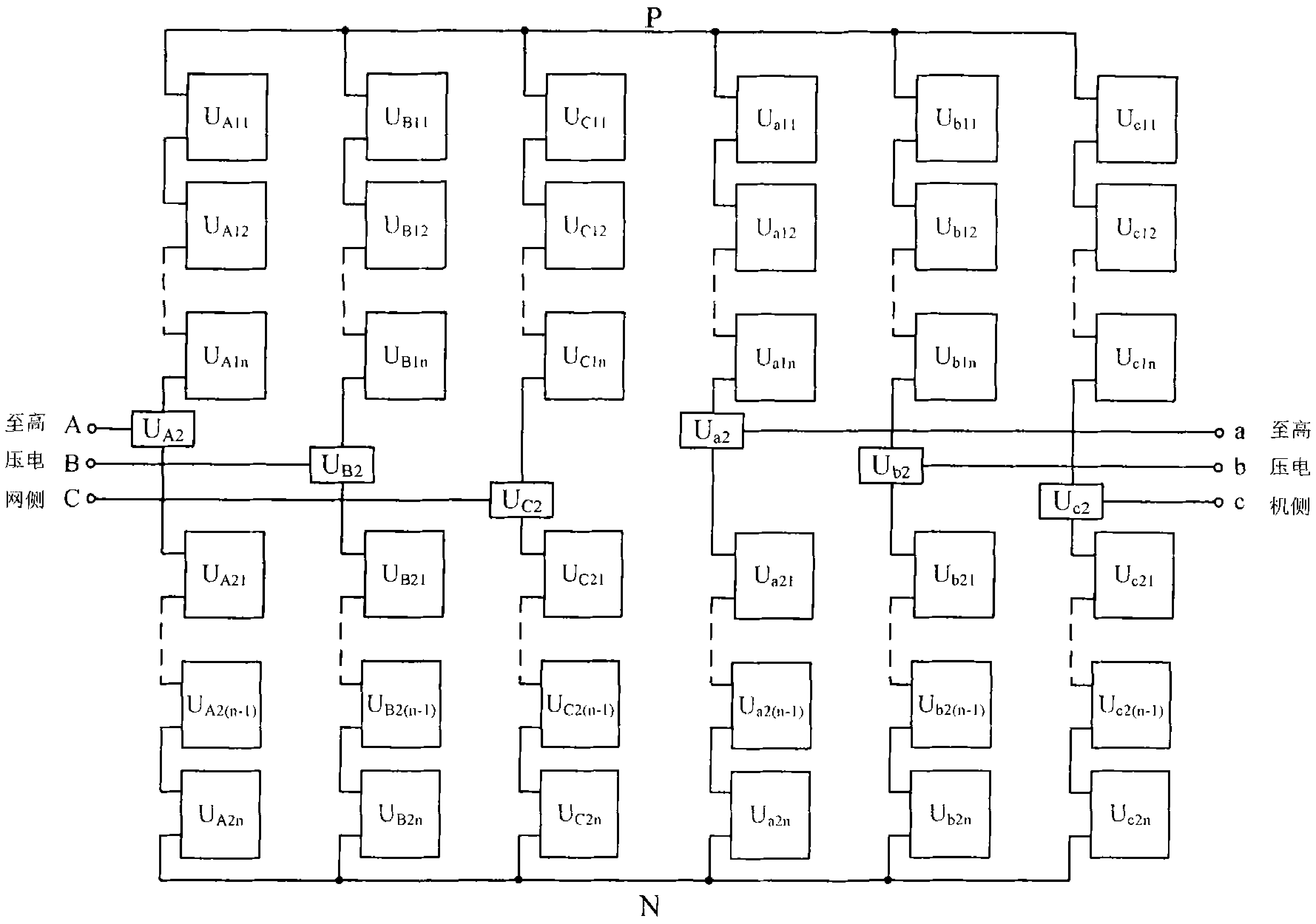 High-voltage back-to-back converter