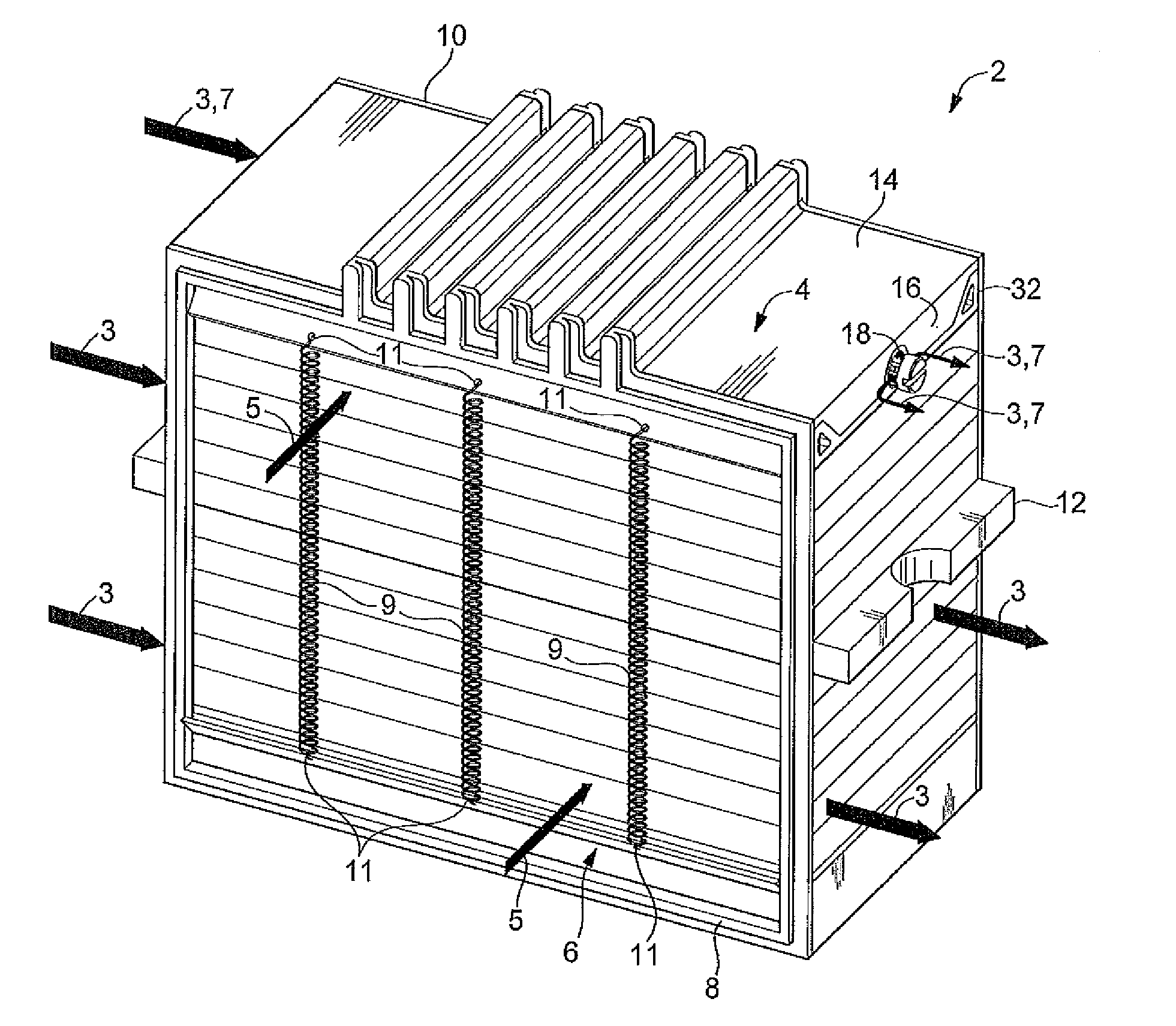 Adjustable air flow bypass in a water vapor transfer assembly to reduce beginning of life water transfer variation