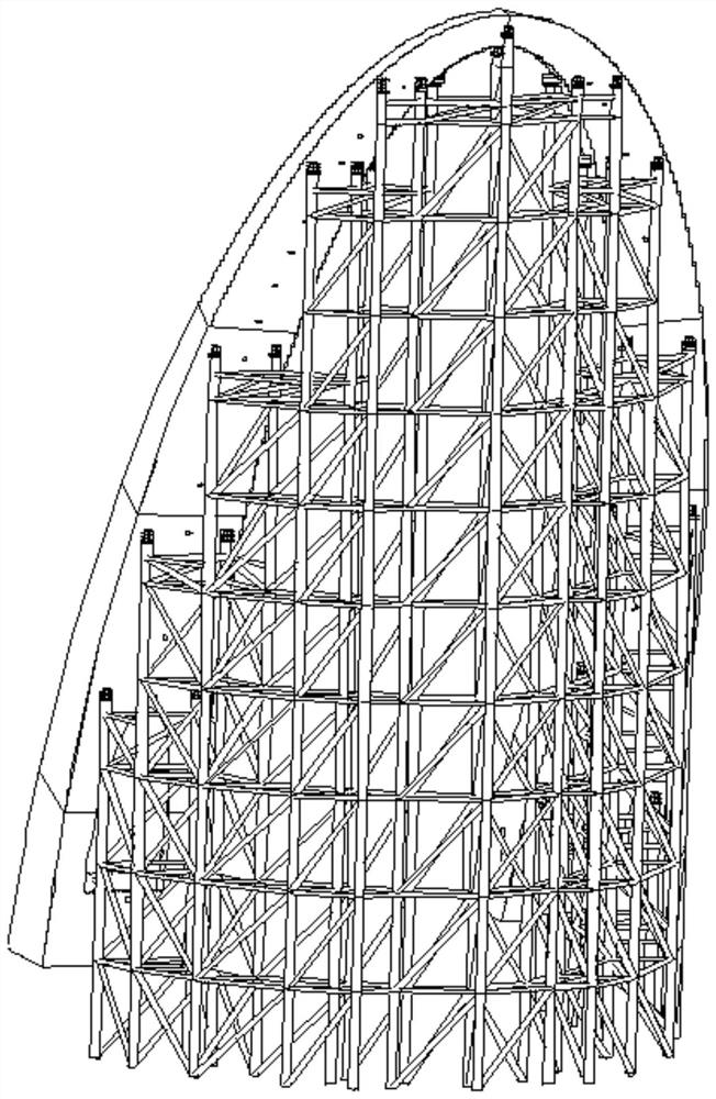 A monitoring method, device and system for horizontal deformation of a support