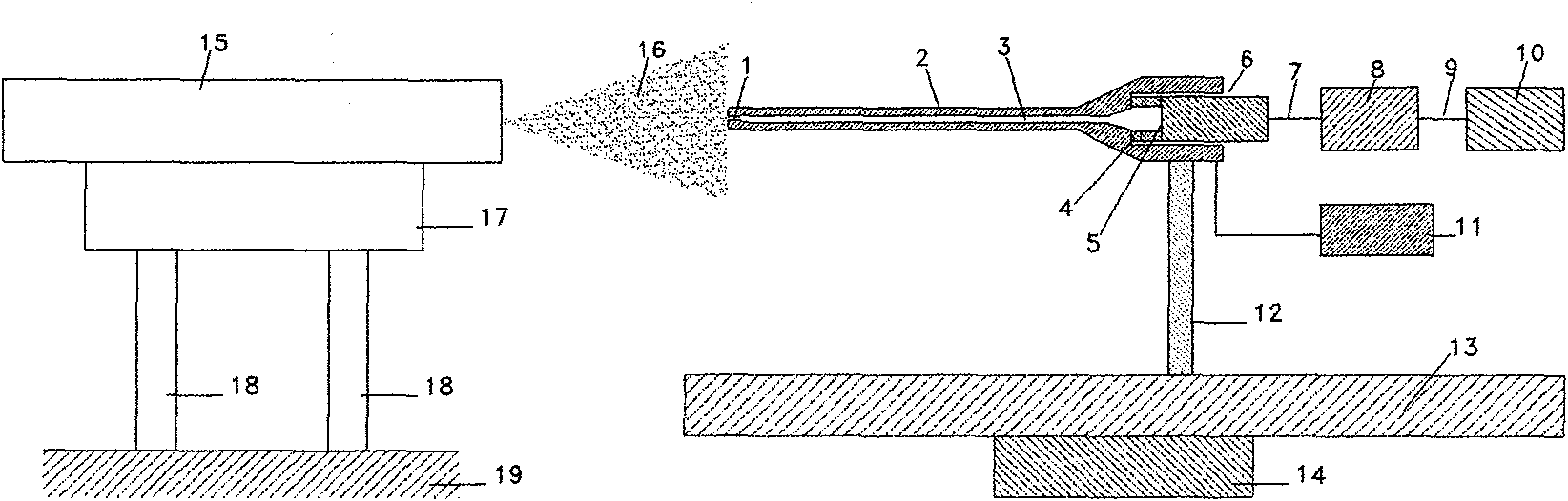 Method and device for measuring pneumatic thrust indirectly