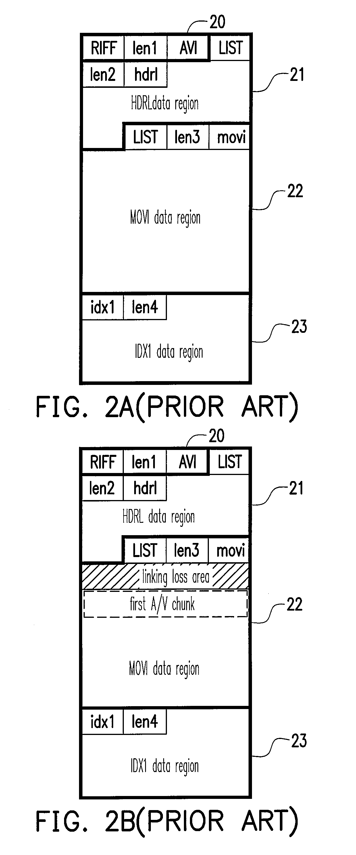 Optical storage medium for real-time recording avi-format file and method thereof