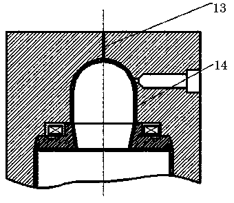 Forming method for end enclosure structure and lining of IV-type cylinder